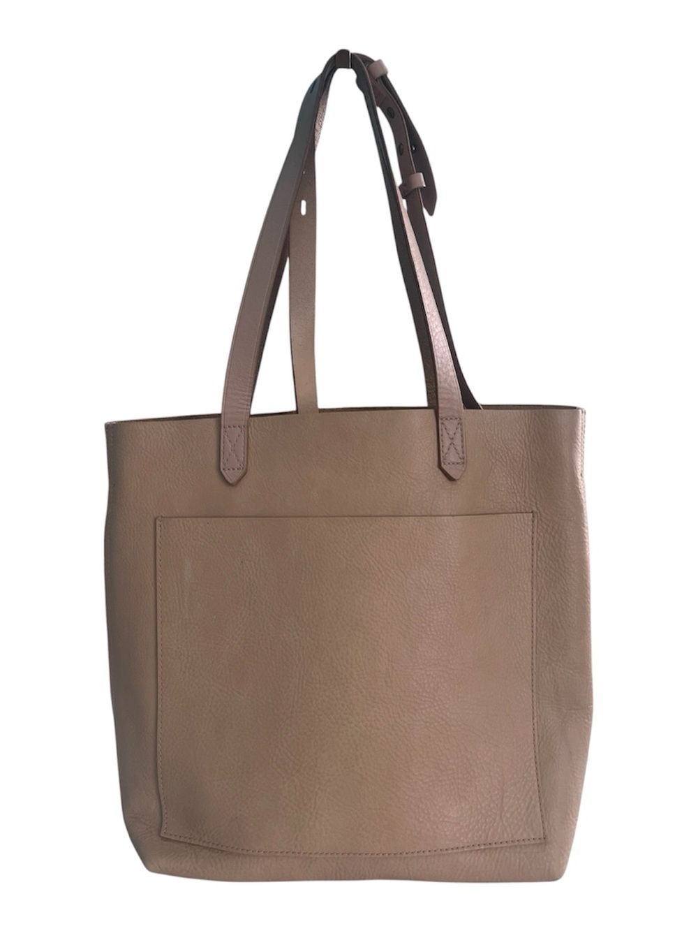 Madewell Leather Tote Bag in Light Brown/Tan